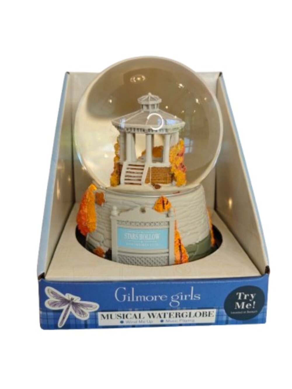 NEW Gilmore Girls Musical Waterglobe Stars Hollow Gazebo WB Official Licensed